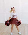 Texas A&M Aggies girls baseball twirl jersey dress maroon game day Fan Dress