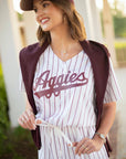 Texas A&M Aggies women's jersey dress maroon game day Fan Dress