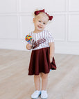 Texas A&M Aggie women wearing jersey dress game day Fan Dress
