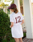 Texas A&M Aggies women's jersey dress maroon game day Fan Dress
