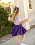 LSU Tigers women's jersey dress purple gold game day Fan Dress jersey dress