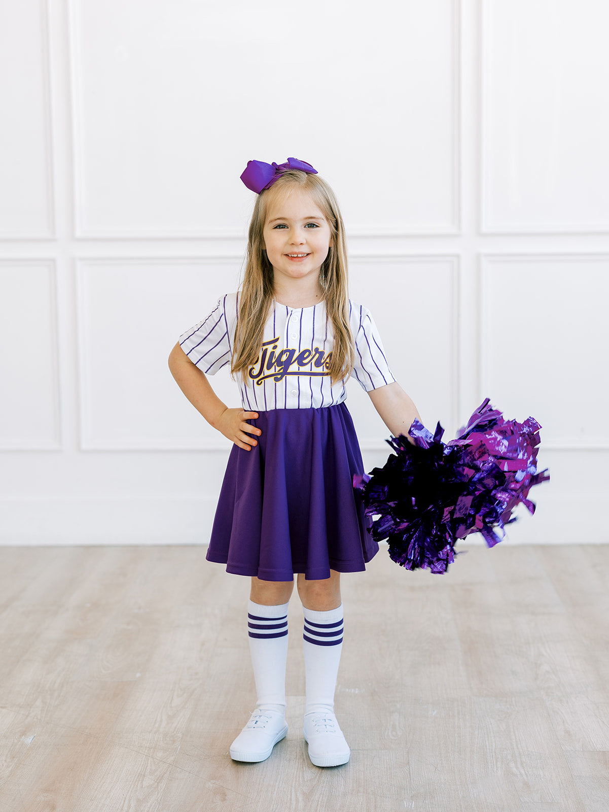 LSU Tigers women's jersey dress purple gold game day Fan Dress