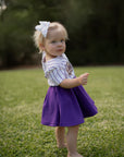 LSU Tigers toddler jersey dress purple gold game day Fan Dress for baby