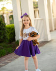 LSU Tigers women's jersey dress purple gold game day Fan Dress
