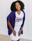 LSU Tigers women's jersey dress purple gold game day Fan Dress