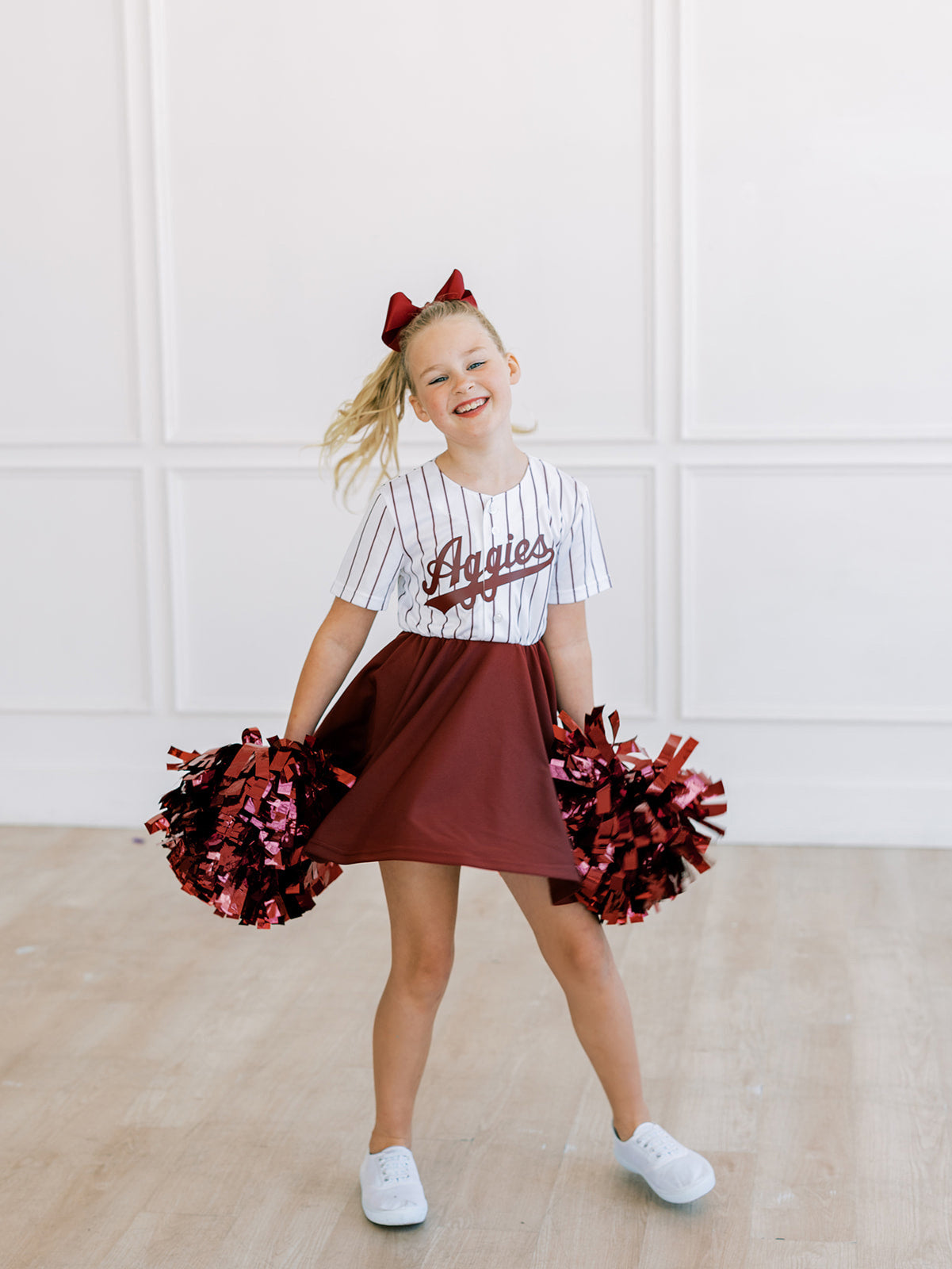 jersey dress outfit Texas A&M Girls Baseball Color:Spiced Berry ASOS DESIGN textured chiffon and an easy LIVE 02/24/2026 LW