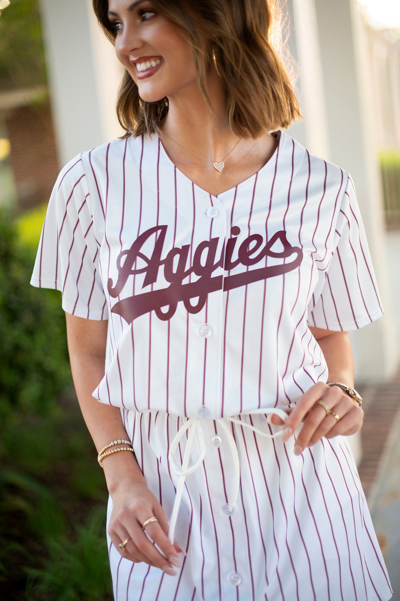 Texas A&M Women's Baseball Jersey Dress 2XL