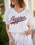 Texas A&M Aggies women's jersey dress maroon game day Fan Dress
