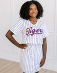 LSU Tigers women's jersey dress purple gold game day Fan Dress